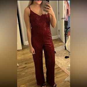 Red Sequin Lulu’s Jumper